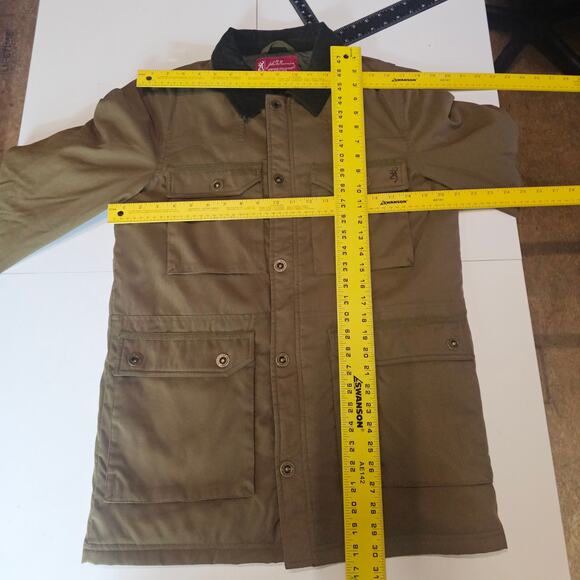 John Browning Heritage Collection Chore Field Jacket Olive Green Mens S 3660 - Picture 8 of 9